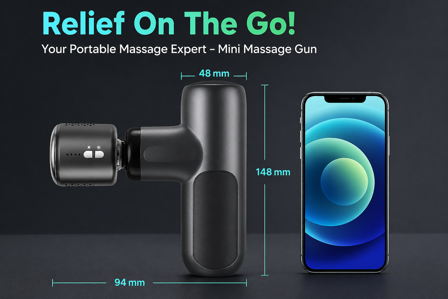 PulseMax Massage Gun Hot & Cold Mini
